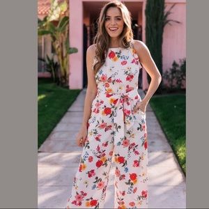 Gal Meets Glam Beverly Floral Jumpsuit